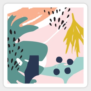 Summer Fun Abstract Pattern Sticker